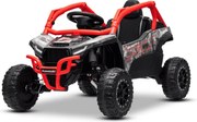 Carro elétrico para crianças Kawasaki TERYX KRX 1000 12V, controlo remoto, bateria de lítio, 2 motores de 25 W, com licença Vermelho