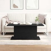Mesa de Centro vidaXL Preto Carvalho 102x55,5x40 cm em Madeira de Engenharia