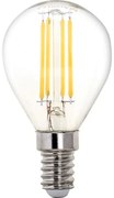 Lâmpada E14 (fino) Esférica CLASSIC LED 6.5W 2700K 806lm Transparente