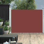 vidaXL Toldo lateral retrátil para pátio 120x500 cm castanho