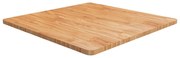 vidaXL Tampo mesa quadrado 80x80x2,5cm carvalho tratado castanho-claro