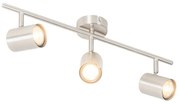 Candeeiro de teto moderno em aço 3-luzes ajustável - Jeana Moderno