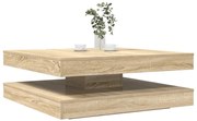 vidaXL Mesa de centro rotativa a 360graus 90x90x34,5cm carvalho sonoma