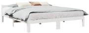 vidaXL Cama sem colchão 180x200 cm madeira de pinho maciça branco