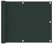 vidaXL Tela de varanda 75x400 cm tecido Oxford verde-escuro