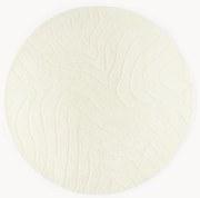 Tapete redondo em lã artesanal Aaron