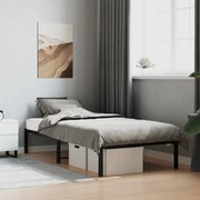 vidaXL Estrutura de cama 90x200 cm metal preto