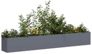 vidaXL Vaso floreira 280x40x40 cm aço laminado a frio antracite