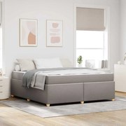 vidaXL Estrutura da Cama Cinzento-acastanhado 180 x 200 cm tecido