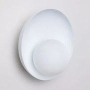 Aplique De Parede Em Vidro E Aço Guatte Branco - Sklum