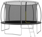 vidaXL Conjunto de trampolim redondo 366x80 cm 150 kg