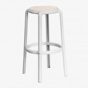 Banco Alto De Jardim Em Polipropileno Omara Cinza Claro & ↑75 Cm - Sklum