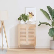 vidaXL Portas de armário 2 pcs com design de persiana pinho maciço