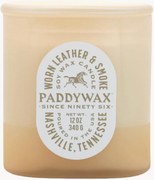 Vela perfumada com dois pavios Vista (couro usado & fumo)