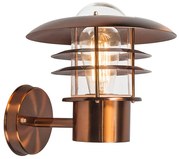 Candeeiro de parede vintage para exterior em cobre IP44 - Prato Retro,Art Deco