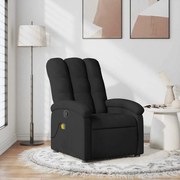 Poltrona de massagens reclinável tecido preto