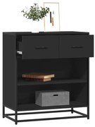 vidaXL Aparador 68x35x76 cm derivados de madeira preto