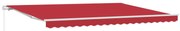 vidaXL Toldo Manual Vermelho 450 x 300 x 165 cm Poliéster e Metal