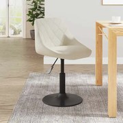 vidaXL Cadeira de jantar veludo cor creme