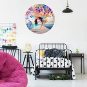 Autocolante de parede personalizado para menina