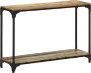 vidaXL Mesa consola 110x30x75 cm madeira recuperada maciça