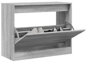 vidaXL Sapateira 80x34x63 cm derivados de madeira cinzento sonoma