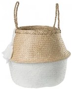 Cesto Kahs Borl Ø35 X 32 Cm & Branco - Sklum