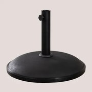 Base Redonda Para Guarda-sol Ø50 Cm Em Concreto Zante Preto - Sklum