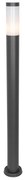 Candeeiro de poste exterior moderno cinzento escuro com opala 110 cm IP44 - Rox