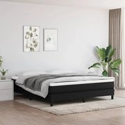 vidaXL Estrutura de cama sem colchão 160x200 cm tecido preto