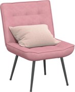 vidaXL Cadeira de relaxamento 64x74x84 cm veludo rosa