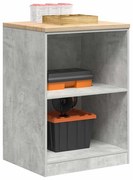 vidaXL Armário de arrumação de garagem Betão Cinzento 60x51x85 cm