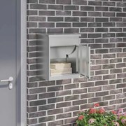 vidaXL Caixa para entrega de pacotes com porta Preto 47.5 x 38 x 59 cm