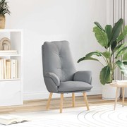 vidaXL Cadeira Relaxante em Tecido Cinza Claro