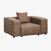 Cadeirão ↔︎145 Cm Bruna Camurça Café Castanho - Sklum