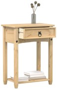 vidaXL Mesa consola Corona 55x35x73 cm madeira de pinho maciça