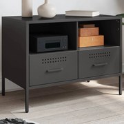 vidaXL Móvel de TV 68x39x50,5 cm aço preto