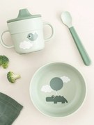 Conjunto de primeira refeição Foodie Done by Deer verde