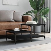 vidaXL Mesa de centro 100x50,5x45 cm derivados de madeira preto