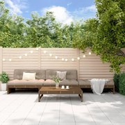 4 pcs conjunto lounge de jardim pinho maciço castanho-mel