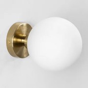 Aplique De Parede Com Bola De Vidro Uvol Traditional Dourado - Sklum