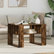 vidaXL Mesa de centro Carvalho Defumado 66 x 49,5 x 45 cm
