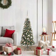 vidaXL Árvore de Natal Artificial Verde 120 cm PVC, Plástico e Aço
