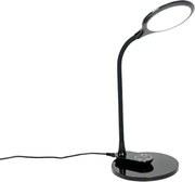 Candeeiro de mesa e de parede preto com LED e dimmer tátil - Joni