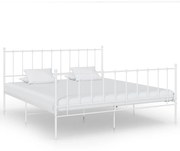 vidaXL Estrutura de cama 200x200 cm metal branco