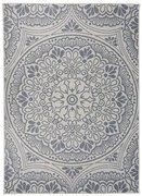 vidaXL Tapete de tecido plano para exterior 200x280 cm padrão azul