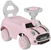 AIYAPLAY Carro Andador para Bebés de 18-36 Meses Carro Andador com Volante Buzina e Sistema Anti-Tombo  53x25x35 cm Rosa | Aosom Portugal