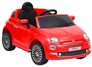 Carro elétrico de criança Fiat 500 vermelho