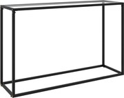 vidaXL Mesa consola 120x35x75 cm vidro temperado transparente