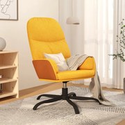 vidaXL Cadeira de descanso tecido amarelo mostarda